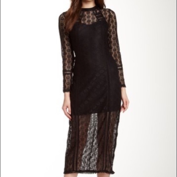 Dance & Marvel Dresses & Skirts - SOLD - DANCE AND MARVEL Long Sleeve Lace Dress